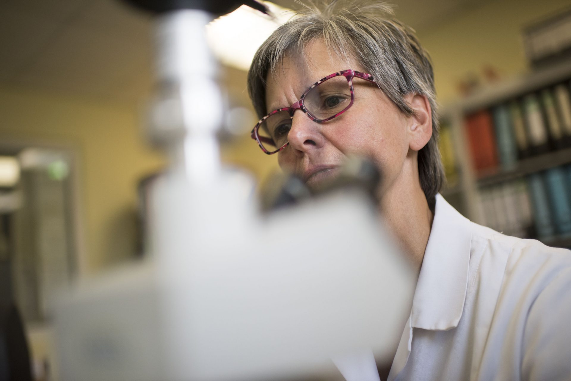 Das Foto zeigt eine Mitarbeiterin im Labor von Möller Pharma. Foto: Stadt Recklinghausen